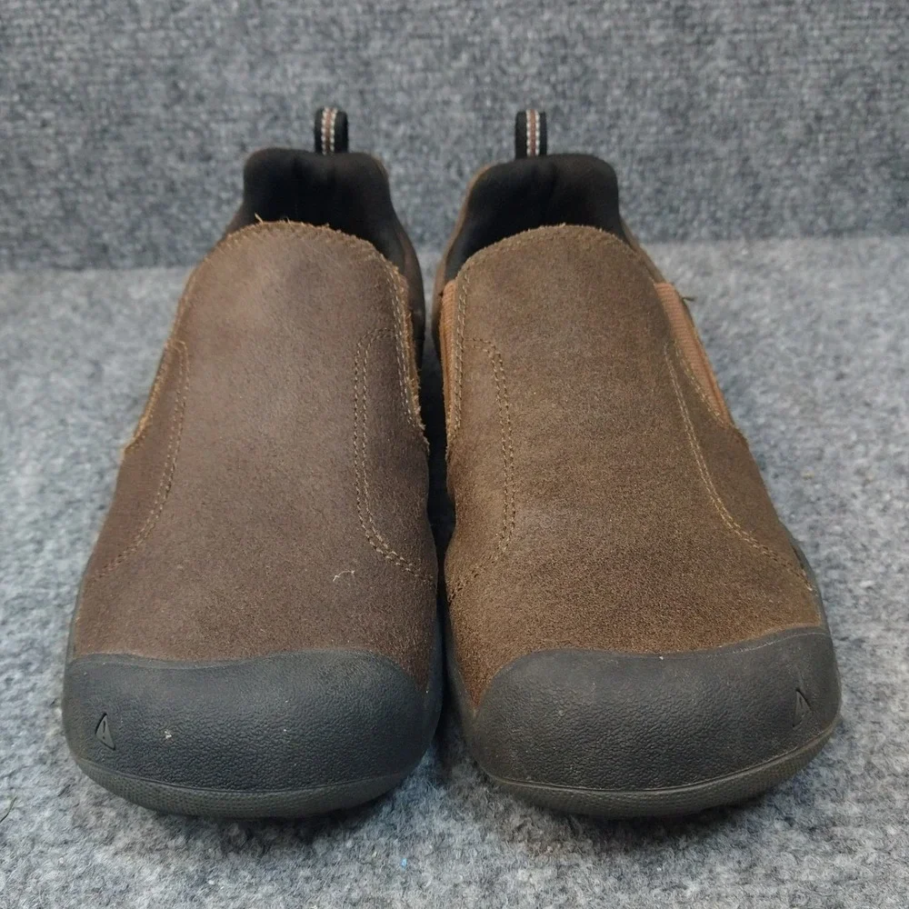 KEEN Austin Slip On Shoes Mens 6 Brown Leather Casual Loafers Low Top Walking